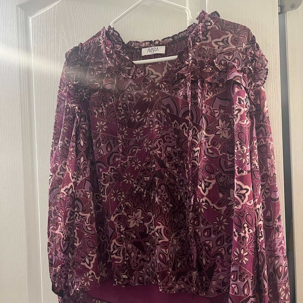 Avara Women's Floral Top - Purple
